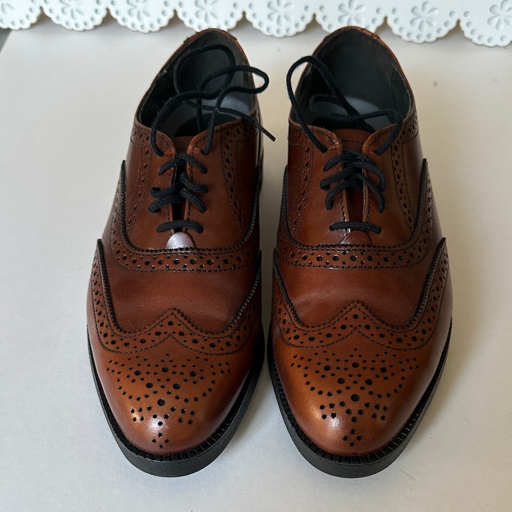Vintage Dexter Classic Brown Brogue Men's Shoes size 81/2